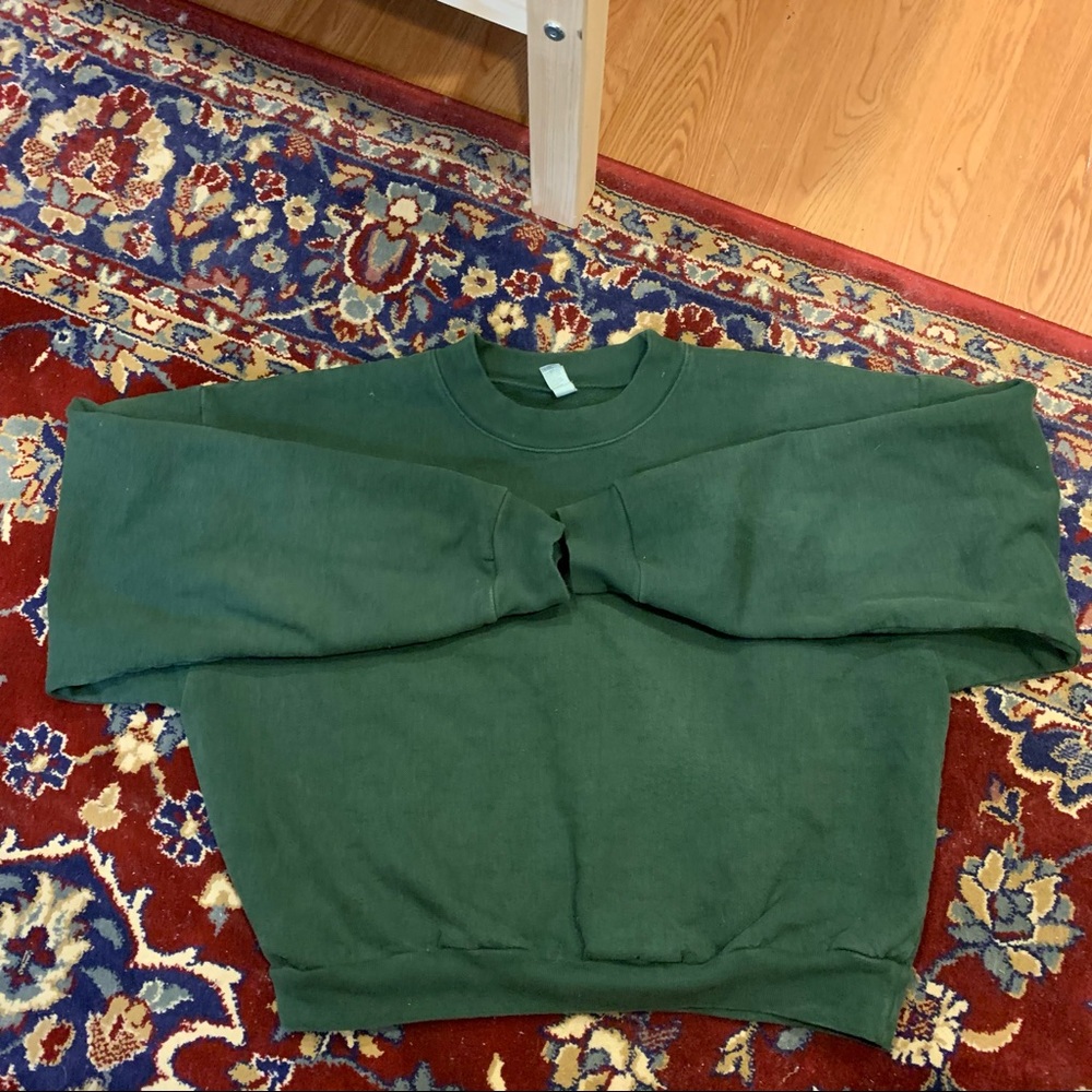 Los Angeles Apparel (American Apparel) cropped crewneck pullover heavy fleece